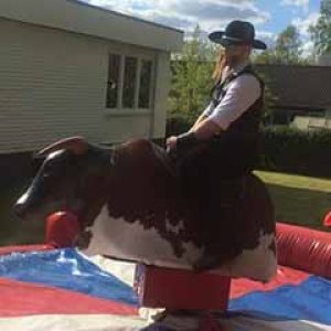 hyra mekanisk tjur / Bullride är lyckat för fest och event