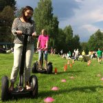 Segwaystafett vid företagsarrangemang i femkamp