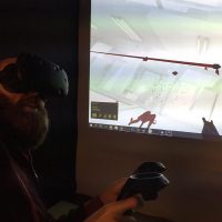 Virtual Reality, VR, Eric kör vid event HTC Vive