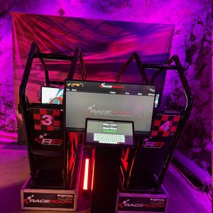 Event på Skyddsrummet i Stockholm med racing simulatorer