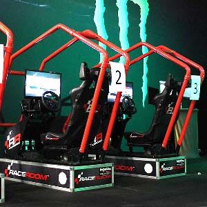 hyra simulator, racesimulator, bilsimulator för mässa