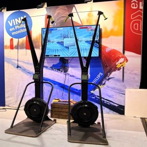 Längdsimulator aktivitet för att aktivera deltagare i mässmonter Philips i Oslo